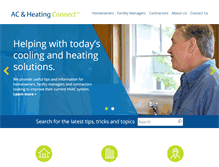 Tablet Screenshot of ac-heatingconnect.com